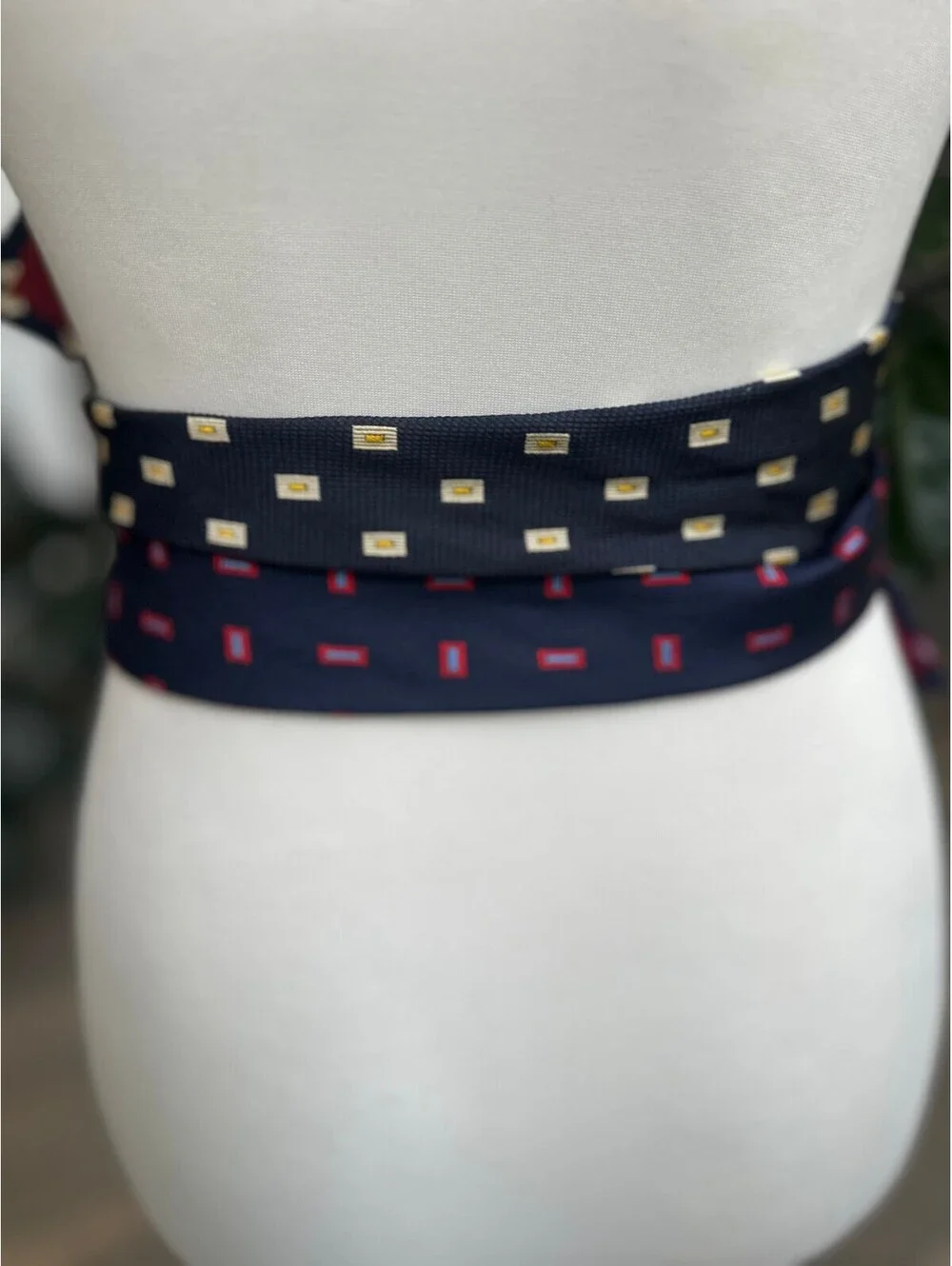 Upcycled Silk Obi Belt | Handmade From Men’s Neckties | Corset Belt | OOAK | OS